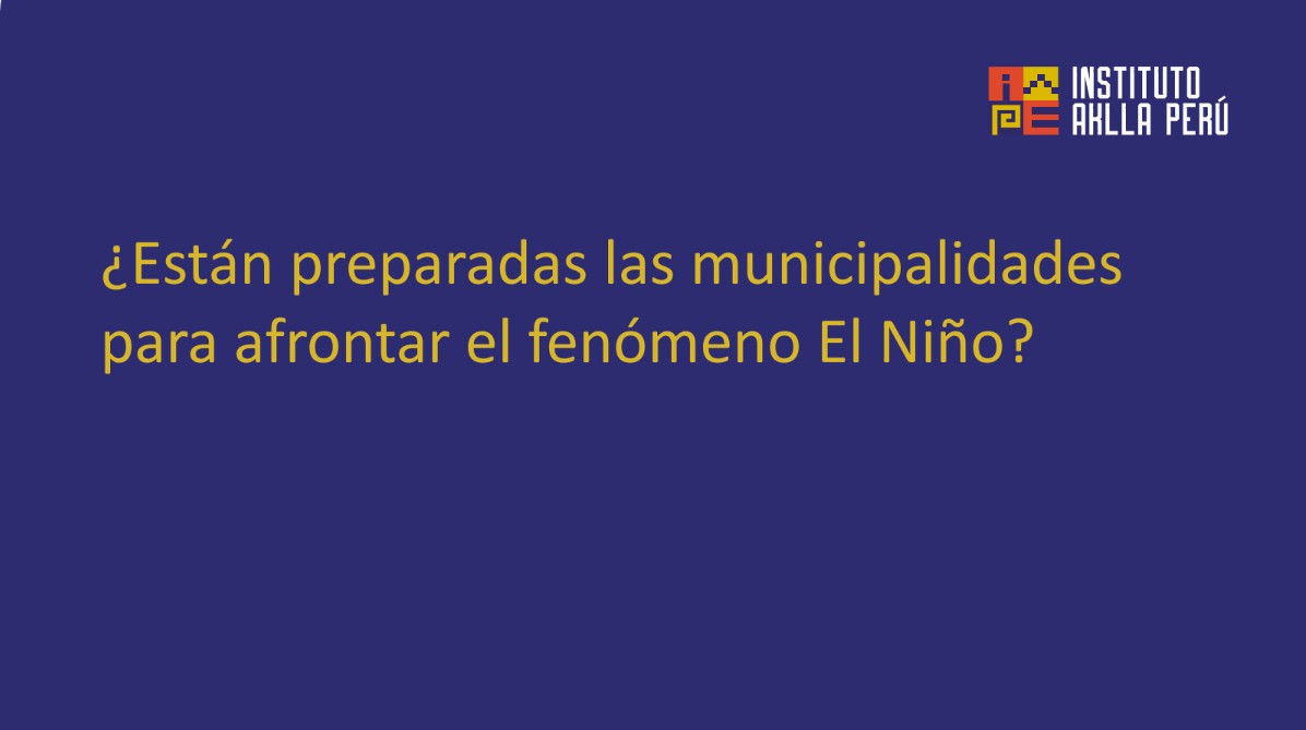 ¿Están preparadas las municipalidades para afrontar el fenómeno El Niño? - Imagen 1